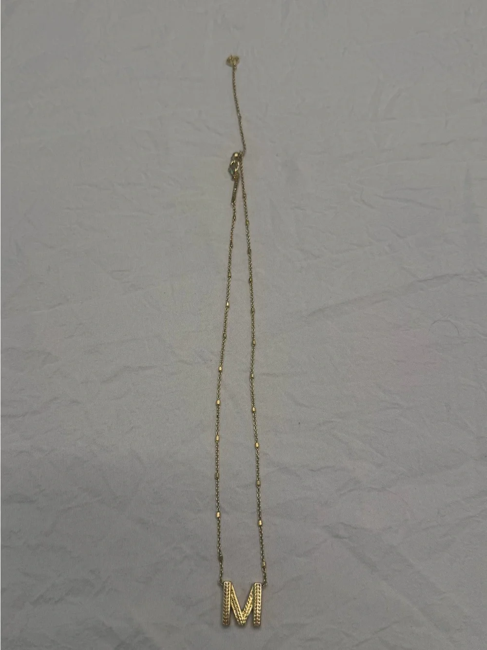 Gold Kendra Scott Letter Necklace